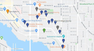 map of ballard breweries.